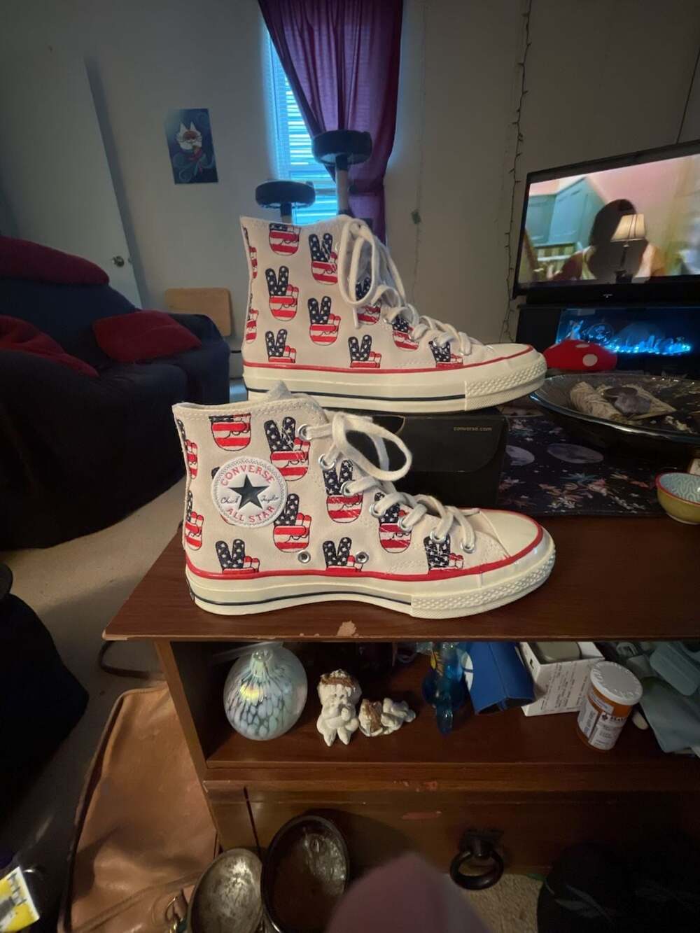 Suede Converse Chuck Taylor All Star 70 'Election Day' High Top Sneakers
